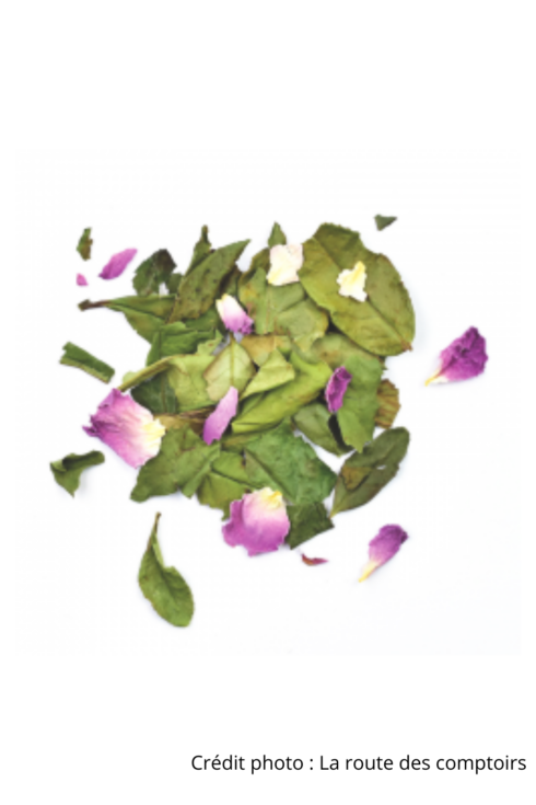 thé blanc rose de damas vrac bio la route des comptoirs