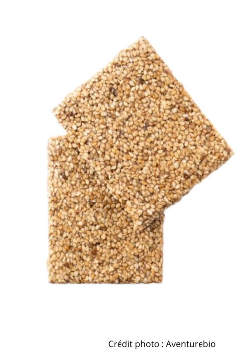 Plaque de sésame et miel pasteli