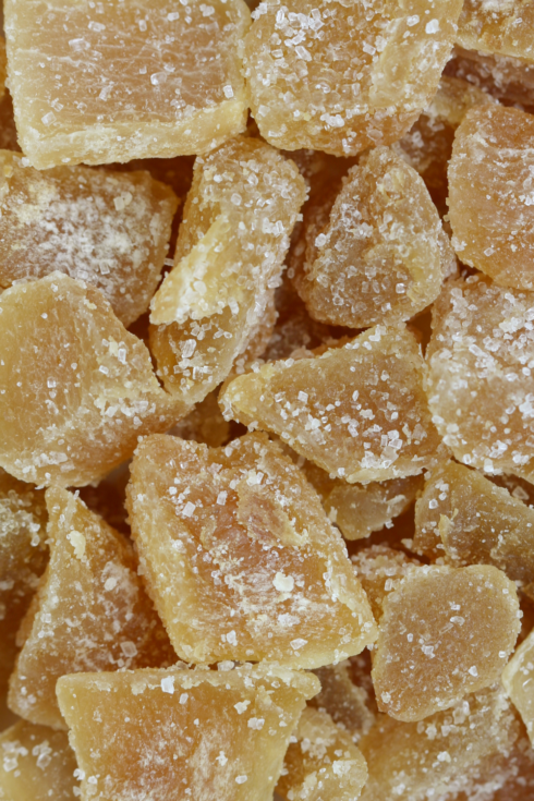 Cubes de gingembre confit bio