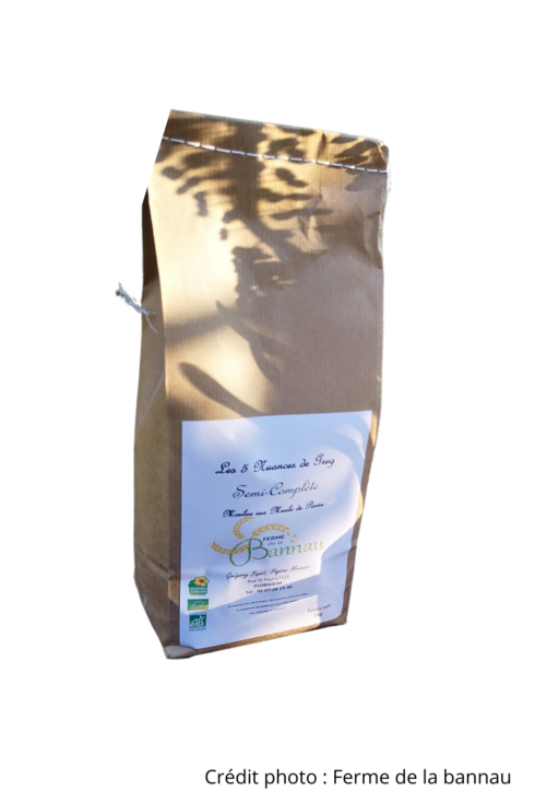 Farine de blé blanche bise T80 bio alsacienne 5kg