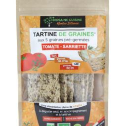 Tartines de graines tomate sarriette