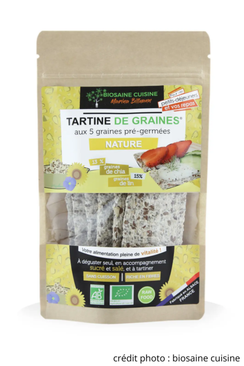 Tartines de graines nature