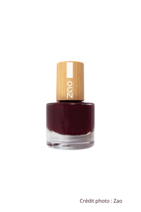 vernis à ongles zao 659 cerise noir