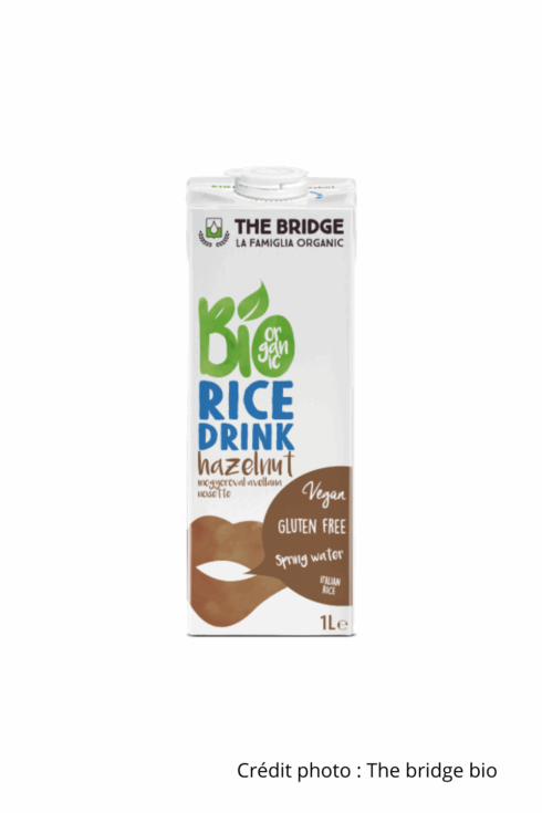lait riz noisette bio the bridge
