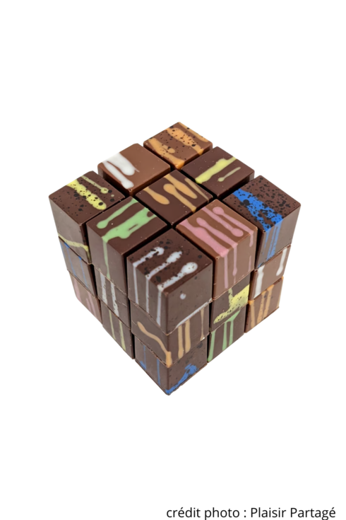 Cube 27 pièces chocolat praliné plaisir partagé