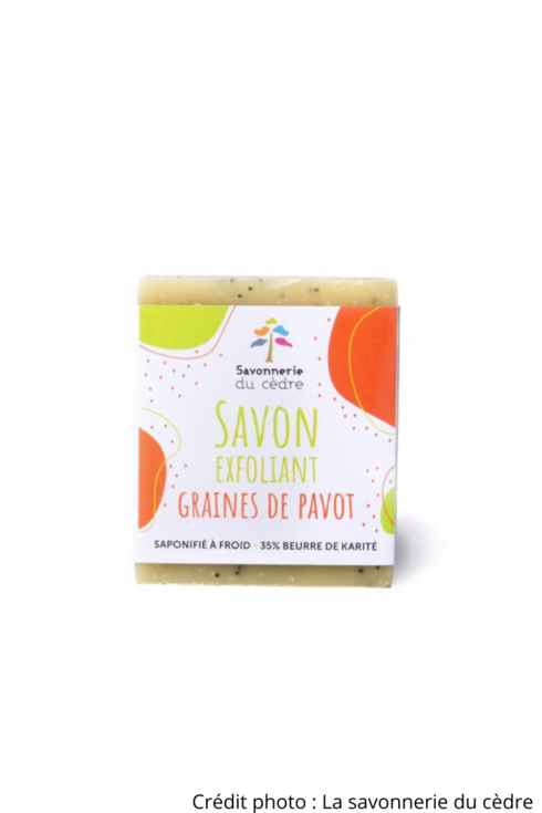 Savon exfoliant au pavot alsacien