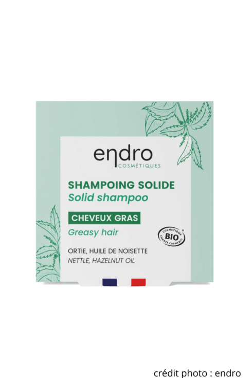 Shampoing solide cheveux gras endro