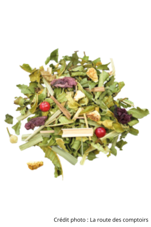 Infusion les herbes du soir bio et vrac la route des comptoirs